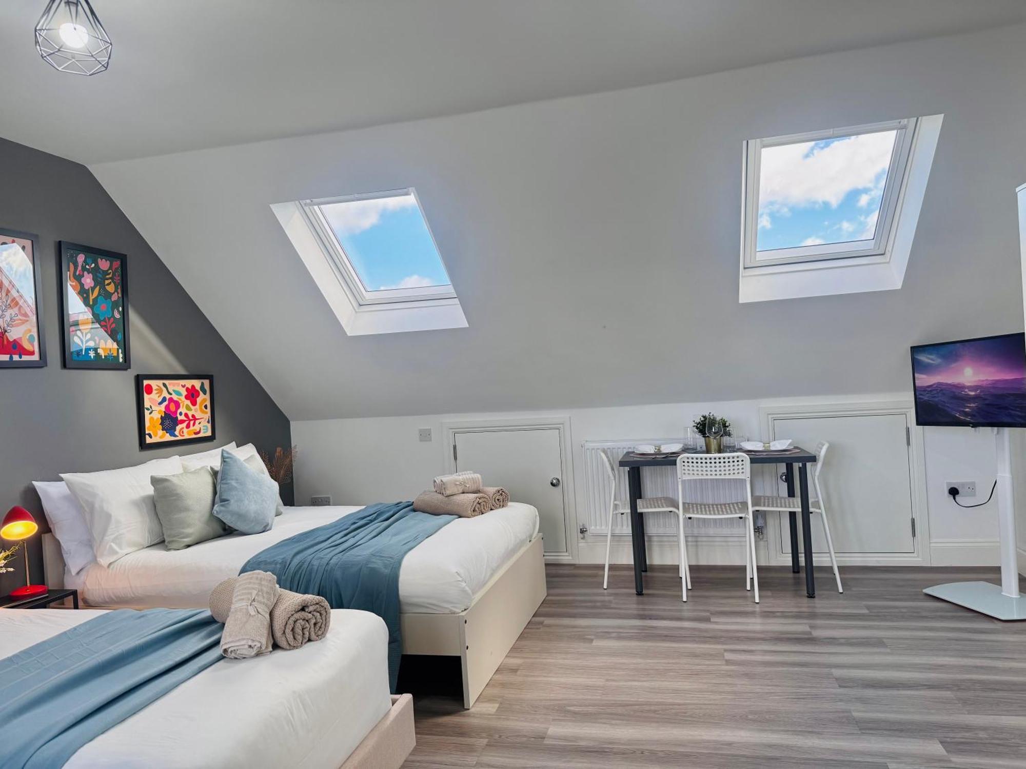 Bright Studio Loft 30Min To Central London Exterior foto